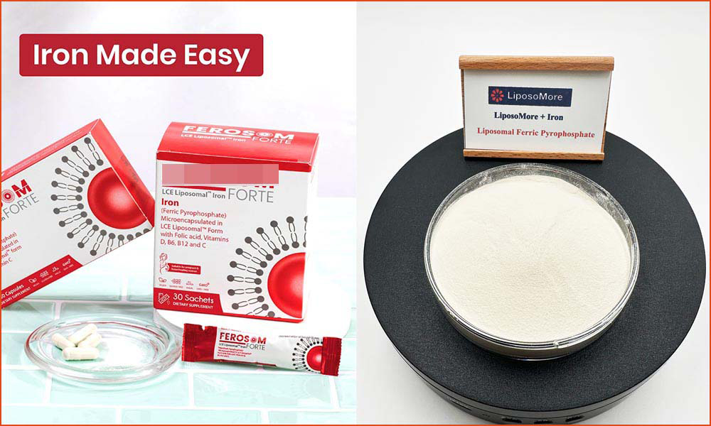 Liposomalne składniki na stały napój w proszku